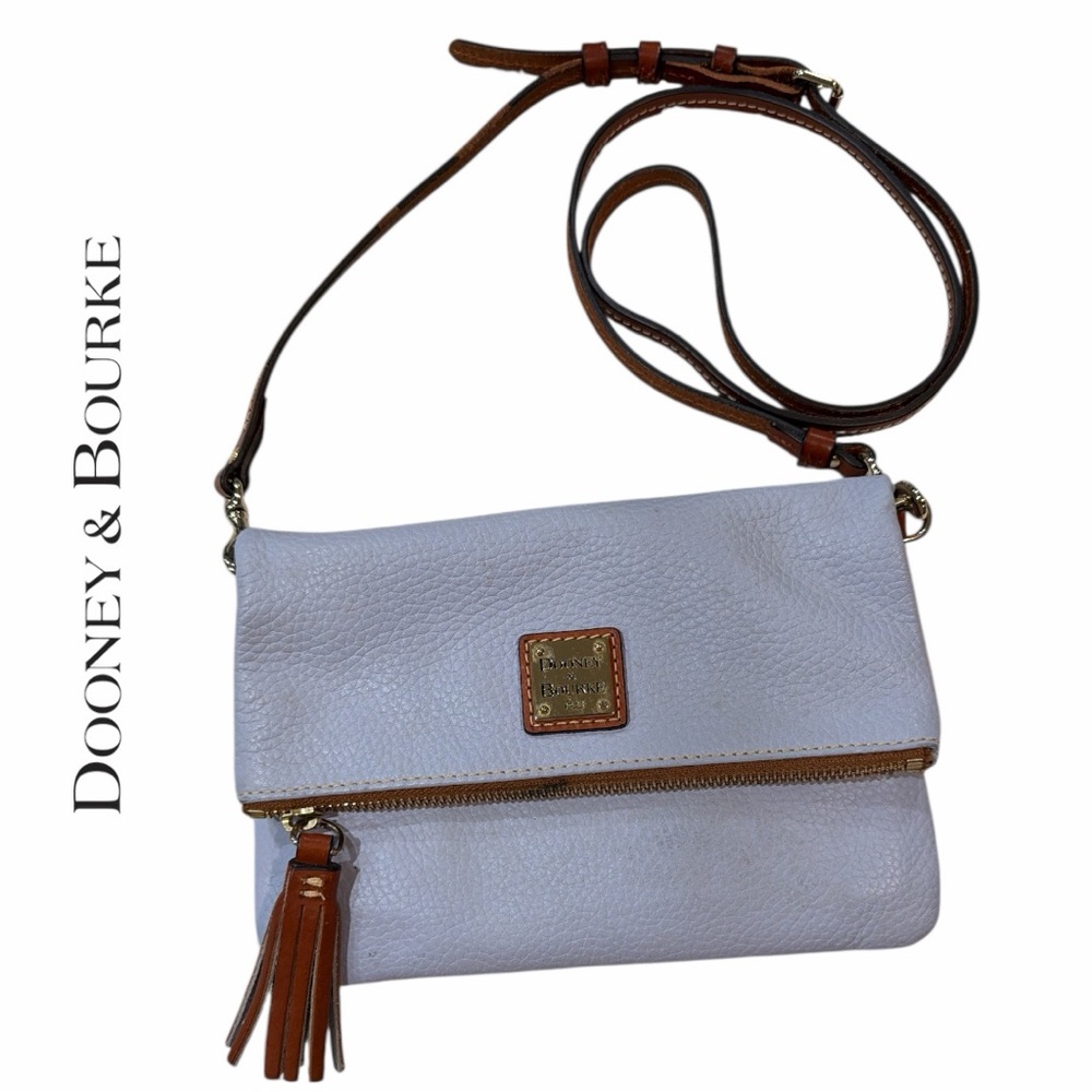 Dooney & Bourke Pebble Grain Foldover Zip Crossbody Bag